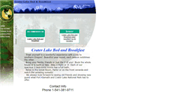 Desktop Screenshot of craterlakebandb.com